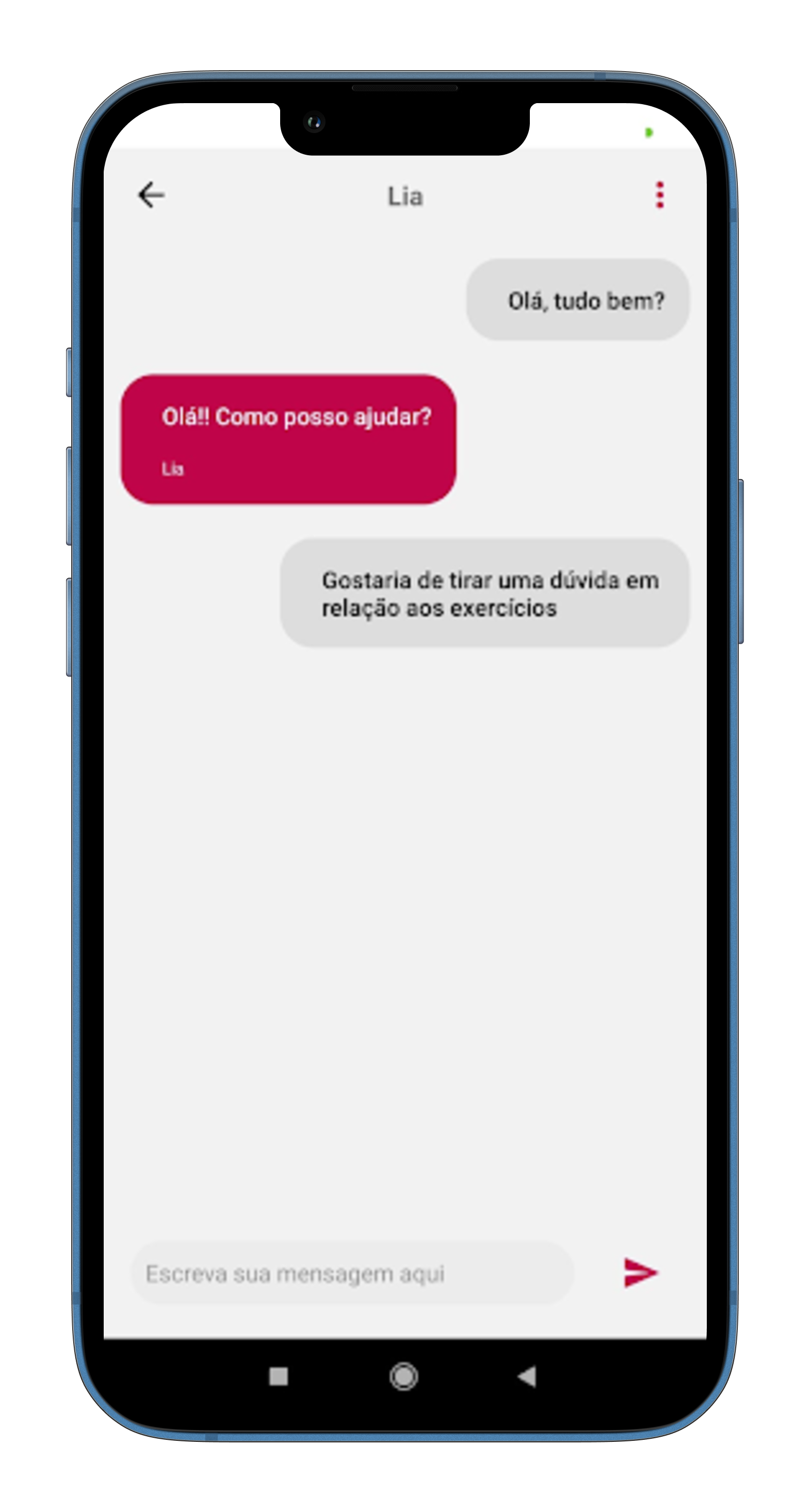 Esteja sempre conectado a seu profissional da saúde. Por meio de nosso chat, você se comunica quando quiser